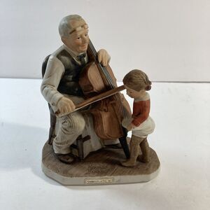 Dave Grossman Norman Rockwell Figurine Grandpa's Little Ballerina Saturday
